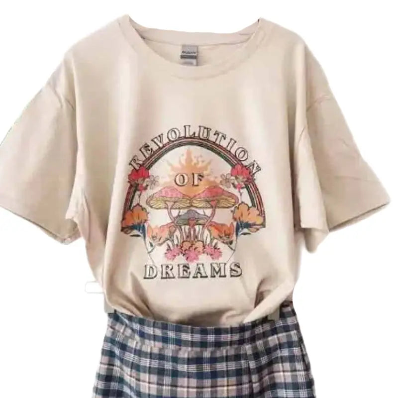 Oversized Magic Mushroom Short Sleeve T Shirt