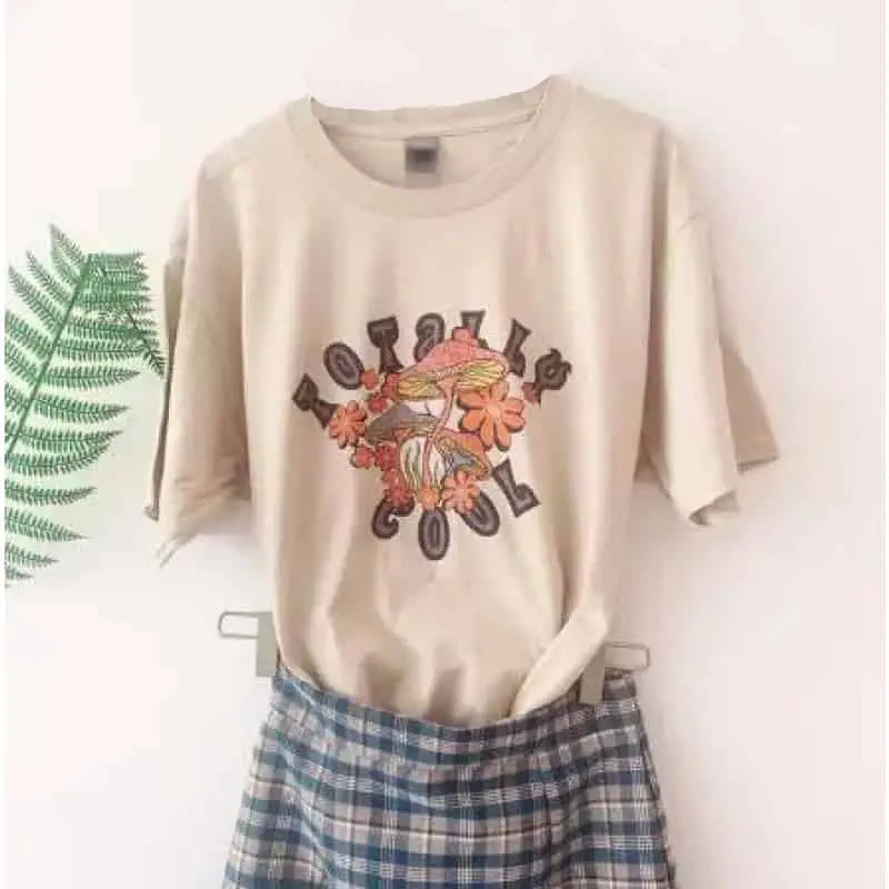 Oversized Magic Mushroom Short Sleeve T Shirt