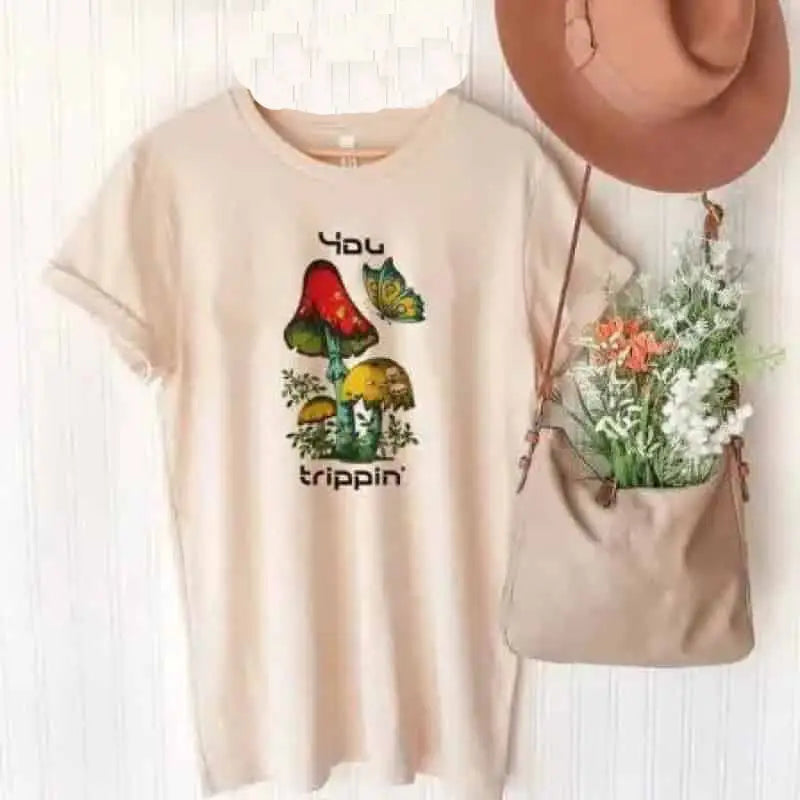 Oversized Magic Mushroom Short Sleeve T Shirt