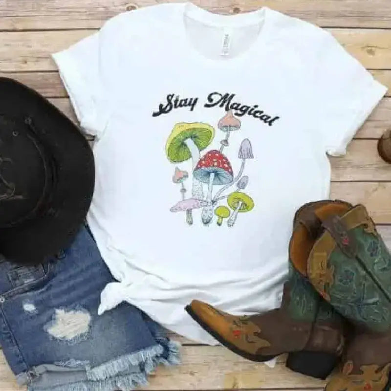 Oversized Magic Mushroom Short Sleeve T Shirt