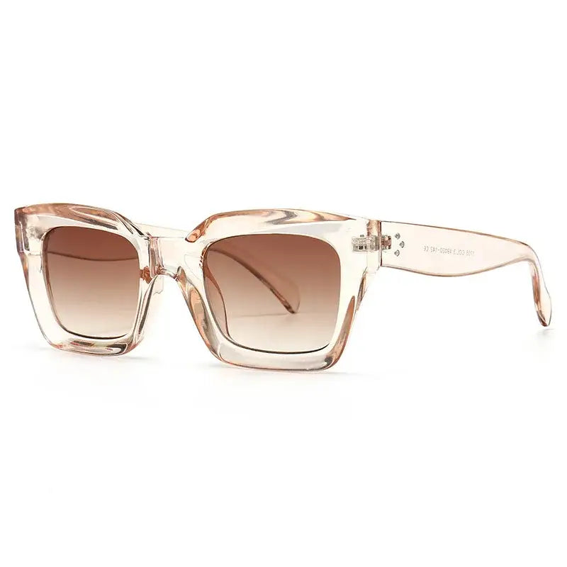 Oversized Retro Square Sunglasses for Men and Women Pink
