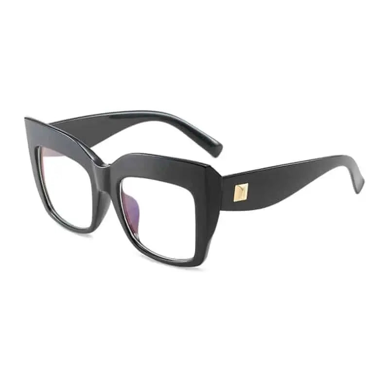 Oversized Square Frame Clear Glasses for Everyday Style