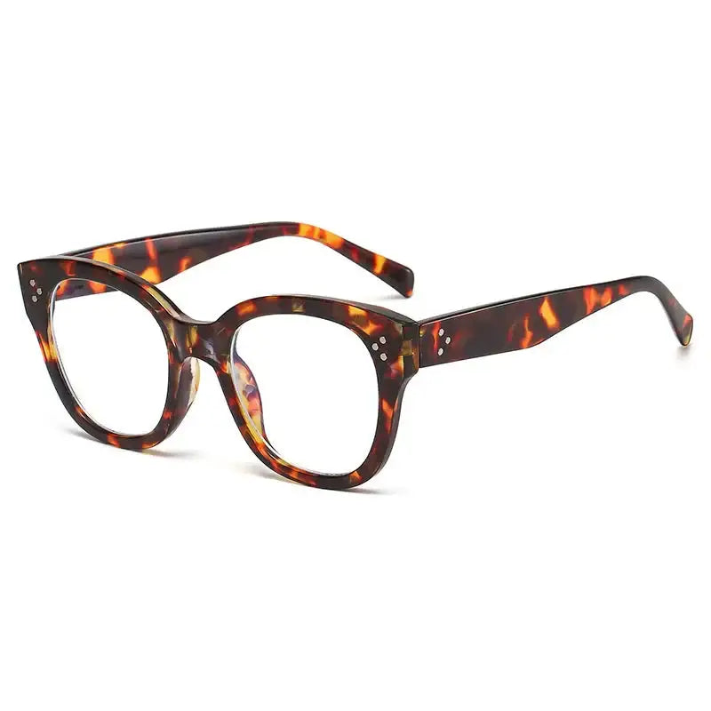 Oversized Square Leopard Glasses for Everyday Wear