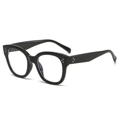 Oversized Square Leopard Glasses for Everyday Wear Black