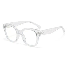 Oversized Square Leopard Glasses for Everyday Wear Clear