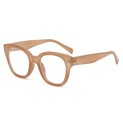 Oversized Square Leopard Glasses - Pink