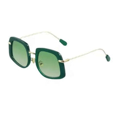 Oversized Square Sunglasses - Green
