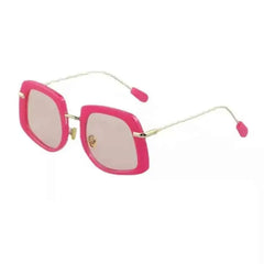 Oversized Square Sunglasses - Pink