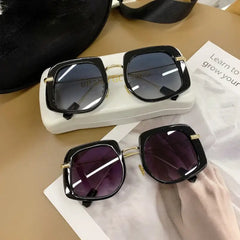 Oversized Square Vintage Sunglasses for Women and Men