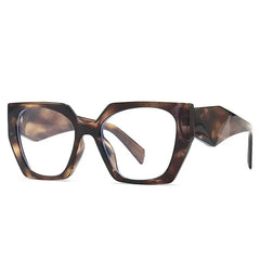 Oversized Vintage Square Glasses for Retro Style Brown
