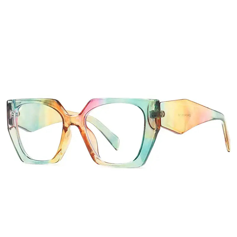 Oversized Vintage Square Glasses for Retro Style Multicolor