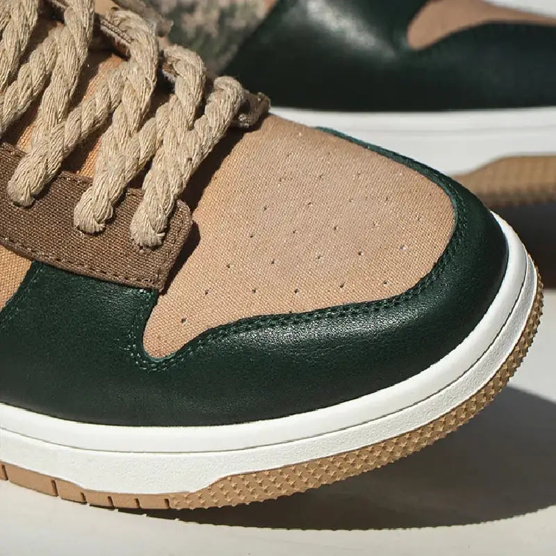 Painted Wave Skateboard Lace Up Sneakers Euro Size