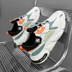 Painting Thick Bottom Slip Sneakers Non Euro Size White