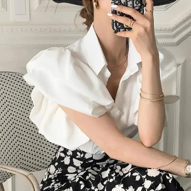 Palace Style Puff Sleeve Blouse