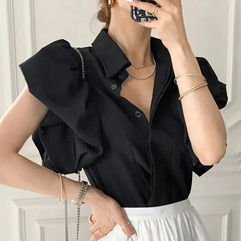 Palace Style Puff Sleeve Blouse