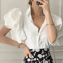 Palace Style Puff Sleeve Blouse