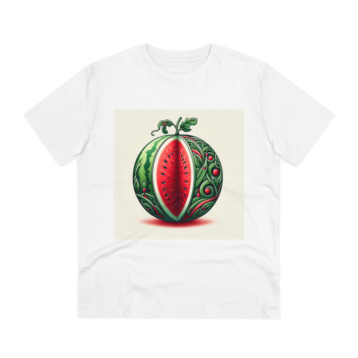 ’Palmyra Breeze - Palestine Watermelon T-Shirt’ - White