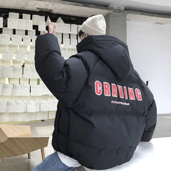 Parkas Korean Thicken Casual Coats for Everyday Wear Black