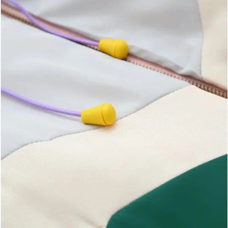 Pastel Chev Windbreaker Street Style Coat One Size