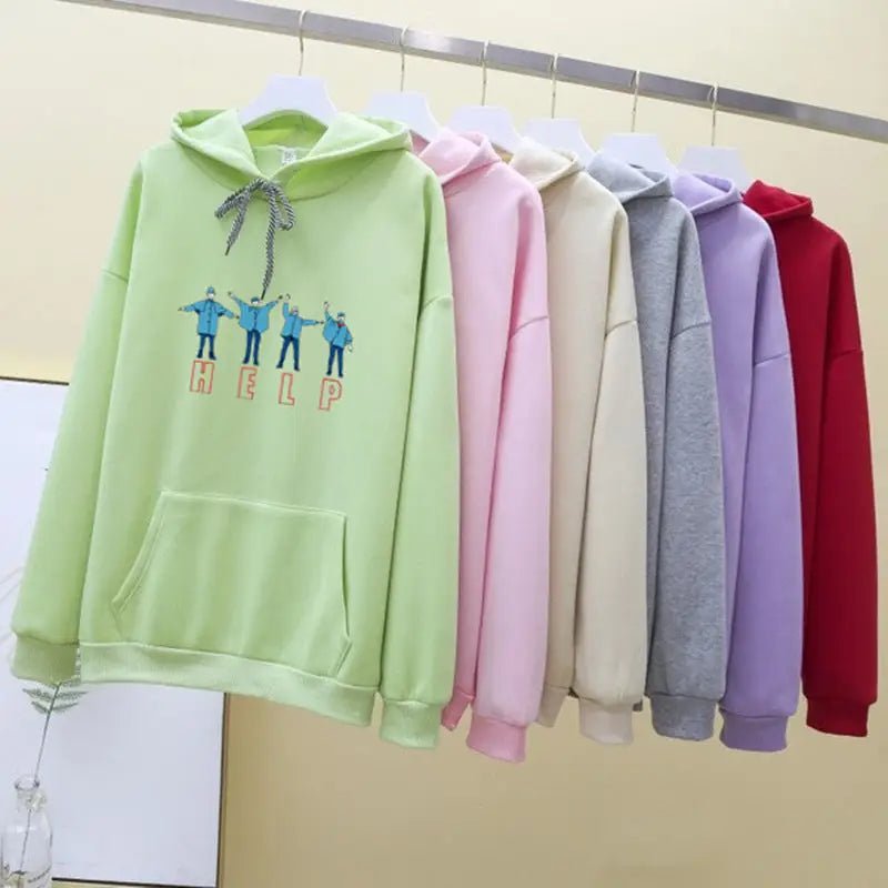 Pastel Color HELP Hoodie