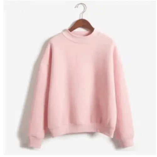Pastel Color Simple Casual Sweatshirt for Everyday Wear