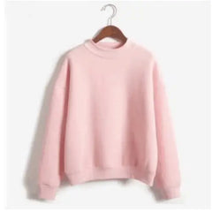 Pastel Color Simple Casual Sweatshirt for Everyday Wear