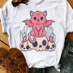 Pastel Goth Cartoon Harajuku T Shirt