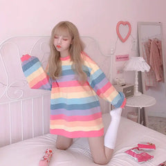 Pastel Kawaii Oversized Sweatshirt