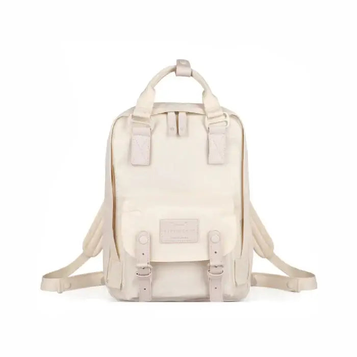 Pastel Solid Color Computer Backpack with Waterproof Design