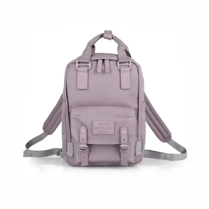 Pastel Solid Color Computer Backpack with Waterproof Design