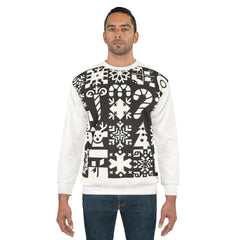 Patchwork Christmas Sweatshirt Festive Wonderland Style