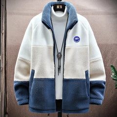 Patchwork Men’s Winter Warm Fleece Jacket