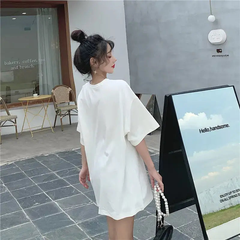 Patchwork O Neck Short Sleeve Bow T Shirt