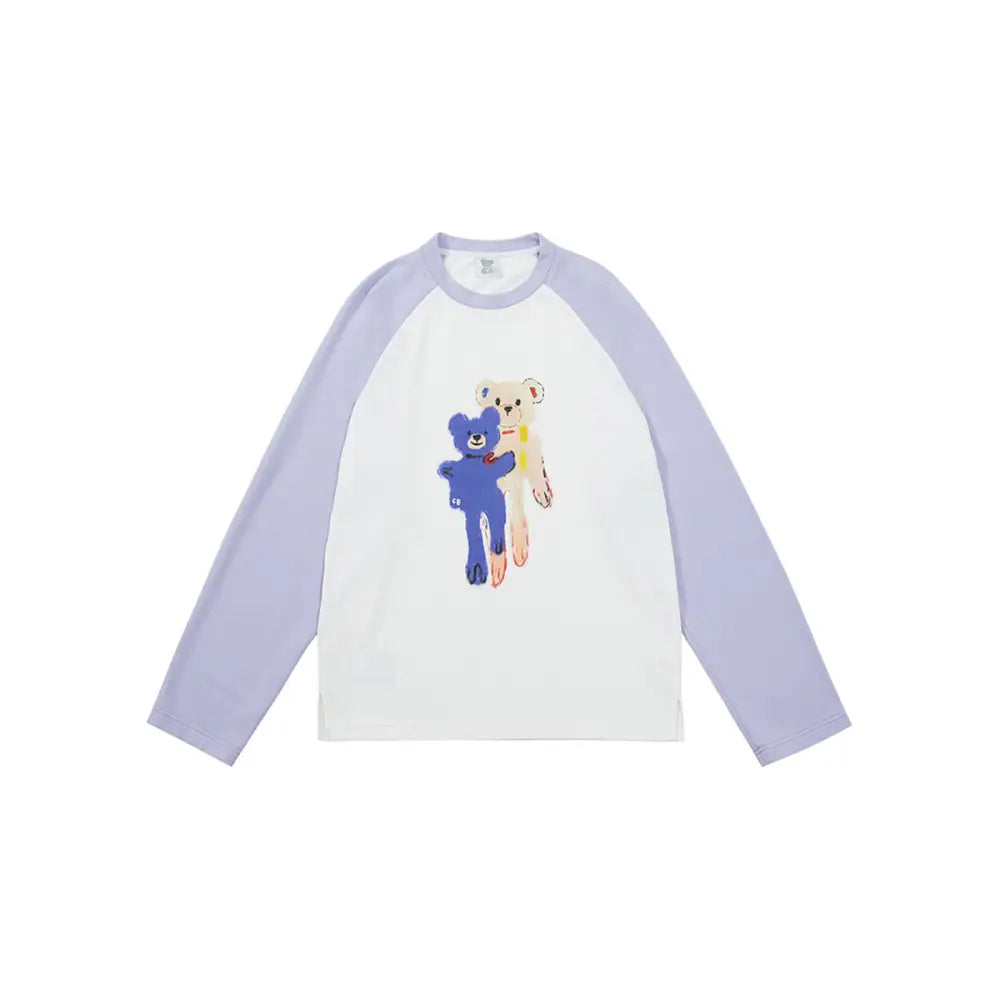 Patterned Bear Couple Sweatshirt