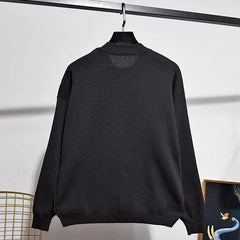 Peacock Sweater Trousers Set with Sequins