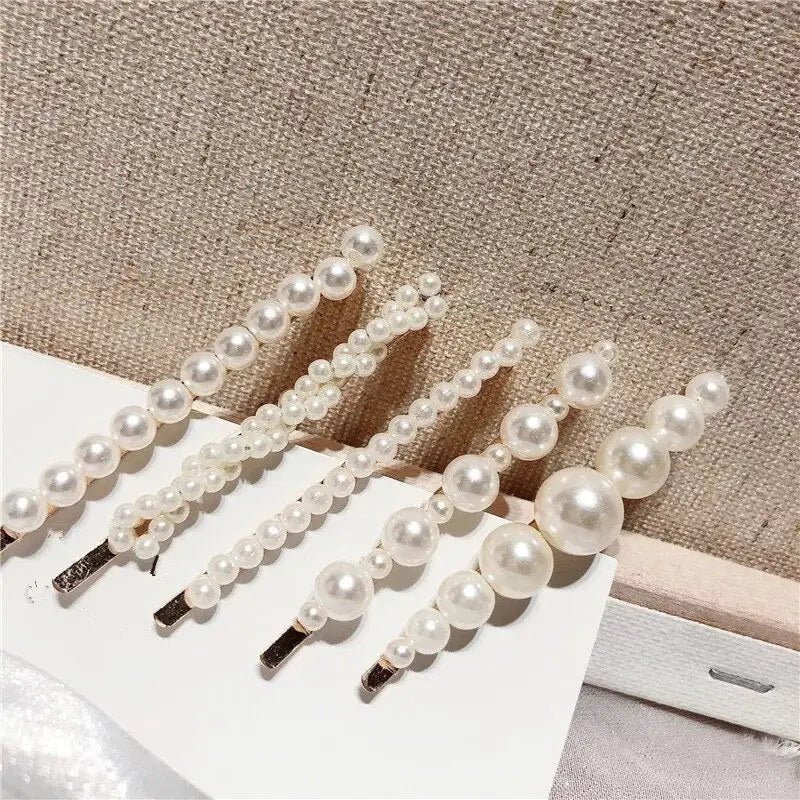 Pearl Hairpins - 5 Pcs / One Size / White - Accesories
