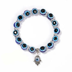 Pendant Blue Evil Eye Bracelet for Protection Hand - 1 cm