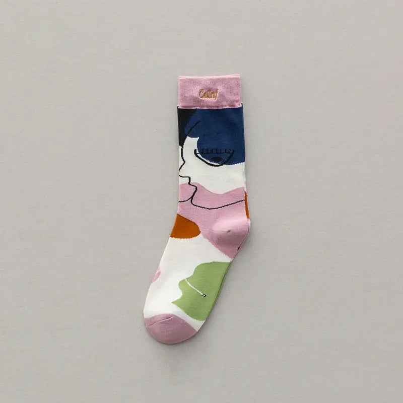 Personality tide socks - Pink / EU35-42 - Socks
