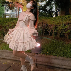 Pink Bow Knitted Floral Mini Dress inches shoulder length