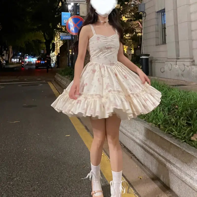 Pink Bow Knitted Floral Mini Dress inches shoulder length