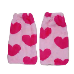 Pink Lolita Love Print Warm Mini Skirt Leg warmer / S