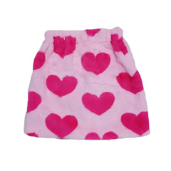 Pink Lolita Love Print Warm Mini Skirt / S