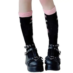 Pink Microfiber Pumps Platform Wedges Shoes Women Euro Size