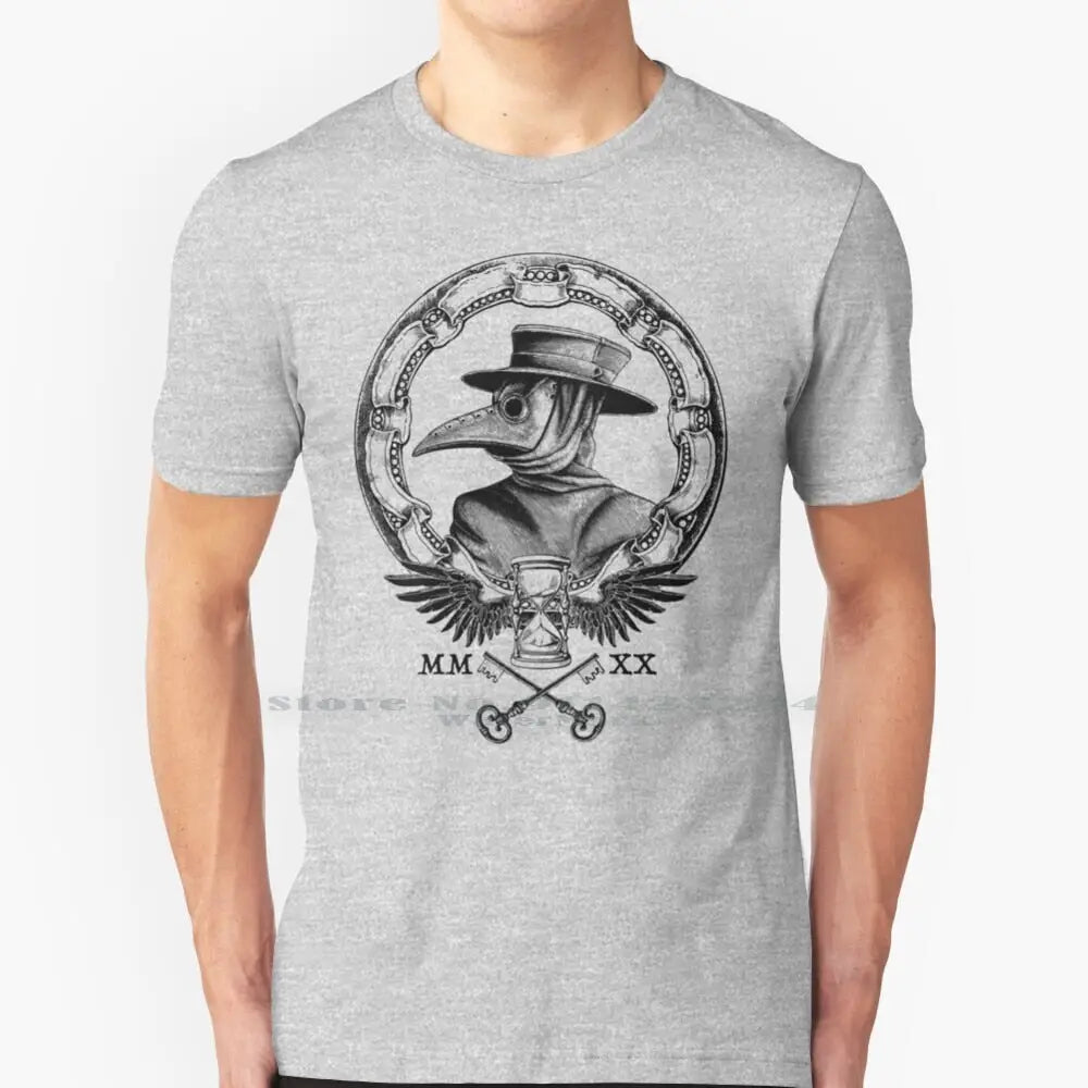 Plague Winged Hourglass Roman Mask T-Shirt