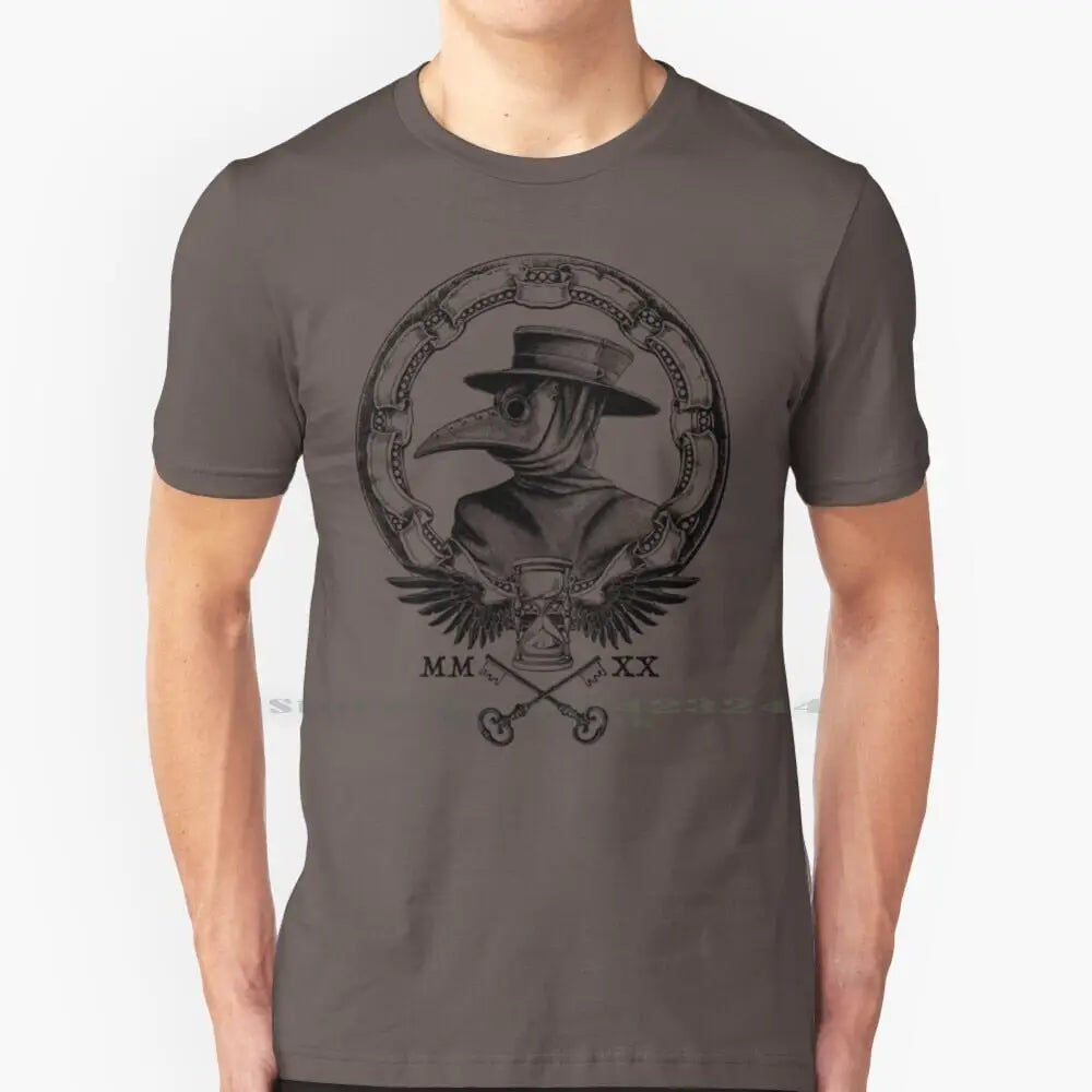 Plague Winged Hourglass Roman Mask T-Shirt - MTee-Coffee