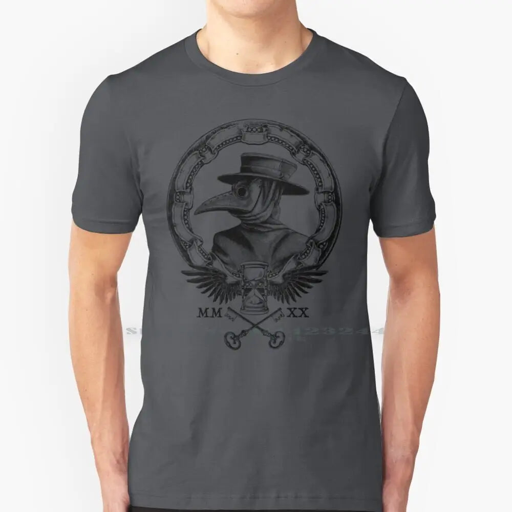 Plague Winged Hourglass Roman Mask T-Shirt - MTee-Deep