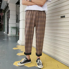 Plaid Ankle Pants