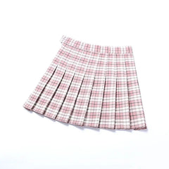 Plaid Pattern Mini Skirt for Summer Outfits pink2 / XS