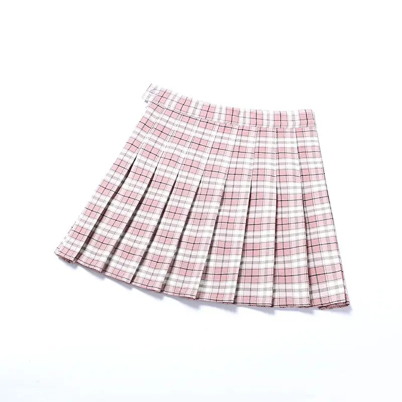 Plaid Pattern Mini Skirt Summer