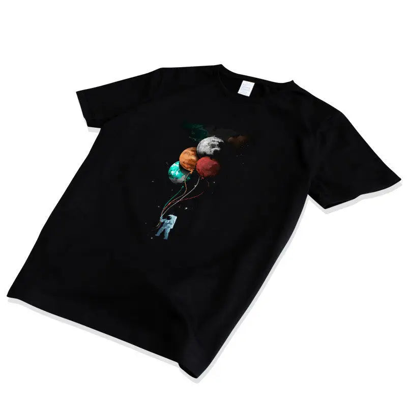 Planets Balloon Astronaut T-shirt - T-Shirt